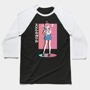 Kawaii Strawberry Girl 90s Japanese Otaku Stylish Aesthetic Baseball T-Shirt